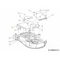 COPERTURA POSTERIORE 40" DECK 703-23886637 ORIGINALE MTD COPERTURA POSTERIORE 40" DECK 703-23886637 ORIGINALE MTD