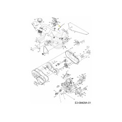 Cable-Control Throttle Yanmar 746-04540 ORIGINAL MTD