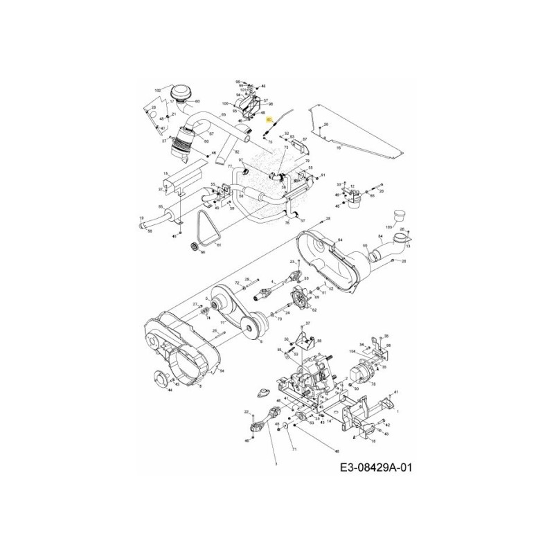 Acelerador de control por cable Yanmar 746-04540 ORIGINAL MTD