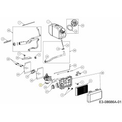 Carburetor with gaskets 651-05232 ORIGINAL MTD | Newgardenstore.eu