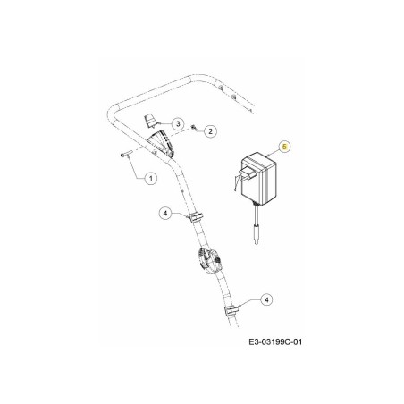 12V Battery Charger (Euro) 725-04442A ORIGINAL MTD | Newgardenstore.eu
