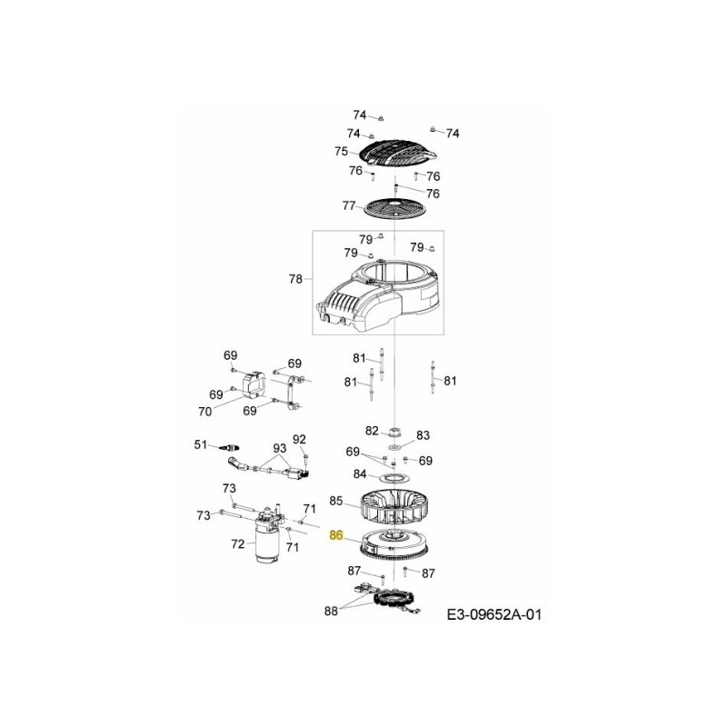 Schwungrad 751-15494 Original MTD