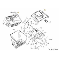 COVER (HARDTOP) GRASSBAG GRAY 731-12681 ORIGINAL MTD