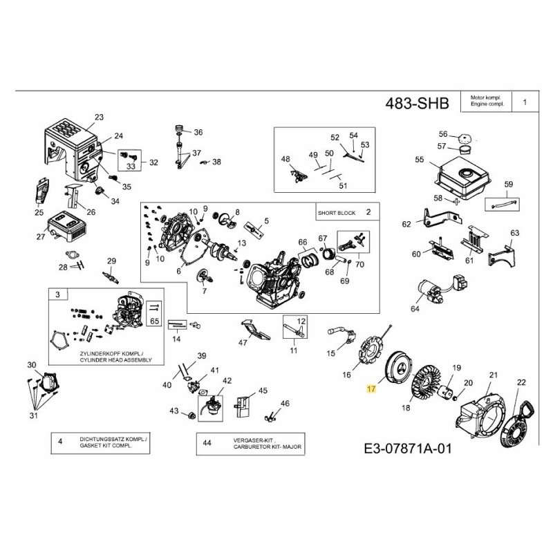 Schwungrad 751-12556 Original MTD