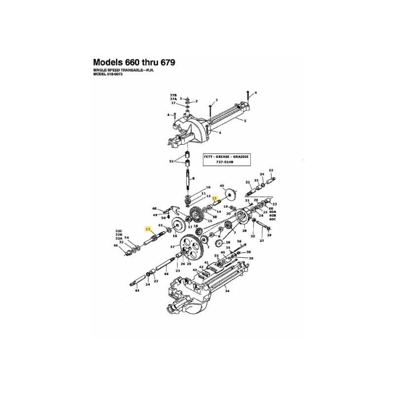 ALBERO-DENTE 711-1003 ORIGINALE MTD ALBERO-DENTE 711-1003 ORIGINALE MTD
