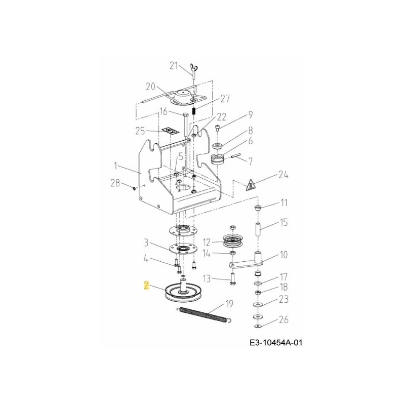 PULLEY 092.68.083 ORIGINAL MTD
