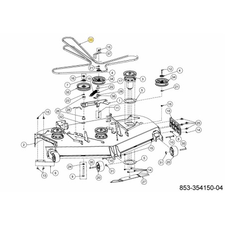 V-Belt 754-06094 ORIGINAL MTD | Newgardenstore.eu