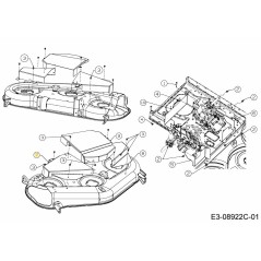 Abdeckung für Deck rechts 783-08857637 Original montiert | Newgardenstore.eu