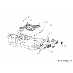 BOARD RUNNING 703-13041ACY ORIGINAL MTD | Newgardenstore.eu