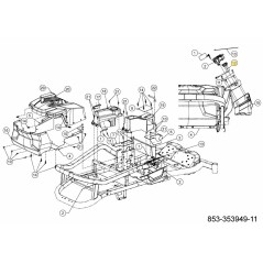CAVO DI RICEZIONE USB 12V CON PONTICELLI 725-09965 ORIGINALE MTD