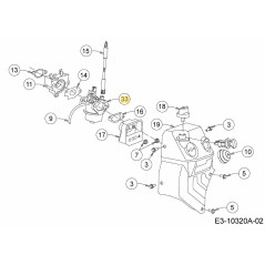 Carburetor with gaskets 651-05409 ORIGINAL MTD | Newgardenstore.eu