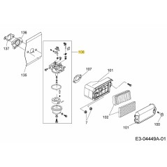 Vergaserbaugruppe. 751-12165 ORIGINAL MTD | Newgardenstore.eu