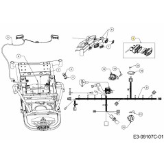 Barra de luces LED para faros delanteros 625-05098 ORIGINAL MTD | Newgardenstore.eu