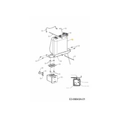 TANKBAUGRUPPE: KRAFTSTOFF: 1,36 GAL: NIEDRIGER DRUCK 651-04304 ORIGINAL MTD
