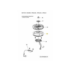 VOLANT MOTEUR 751-12223 ORIGINAL MTD | Newgardenstore.eu
