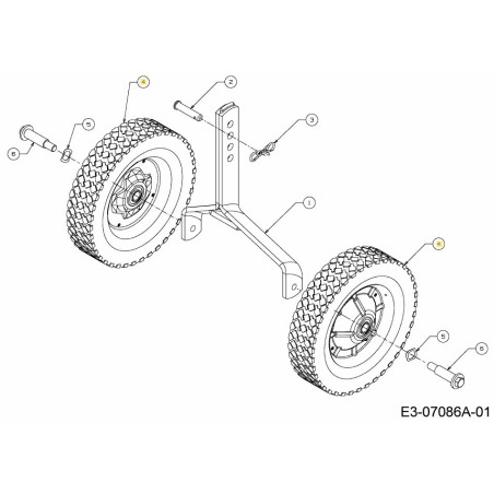 WHEEL ASSY W/TIRE 734-1268662 ORIGINAL MTD | Newgardenstore.eu