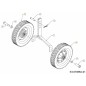GRUPPO RUOTA CON PNEUMATICO 734-1268662 ORIGINALE MTD
