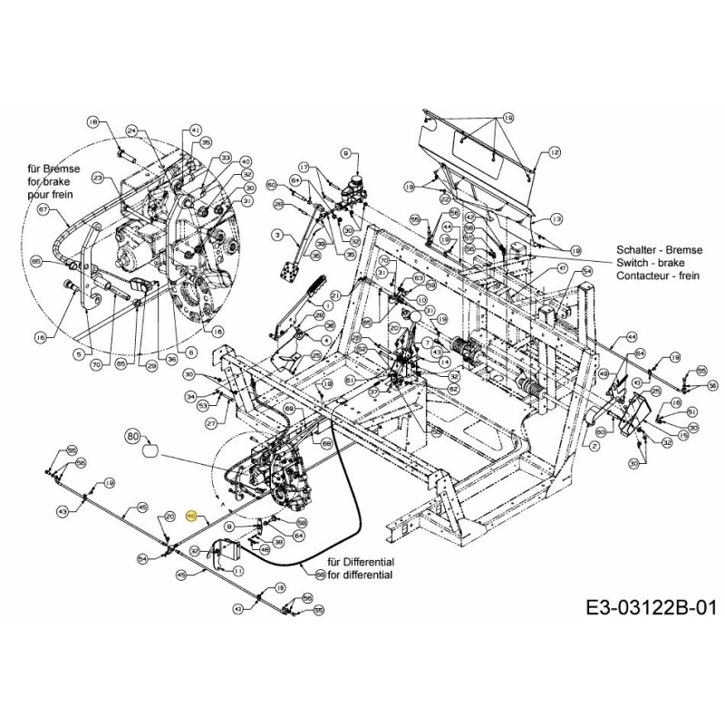 HOSE-BRAKE - CYLINDER REAR 727-04230 ORIGINAL MTD
