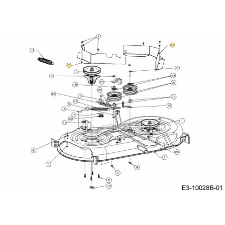 SOPORTE:CUBIERTA:INFERIOR:DERECHO:46 783-09746637 ORIGINAL MTD | Newgardenstore.eu