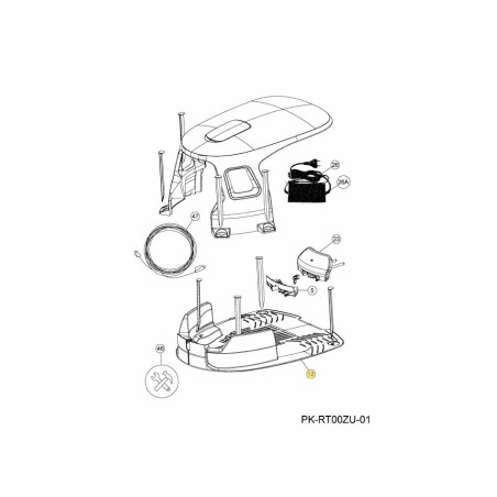 CASE BASE RT 731-24891 ORIGINAL MTD | Newgardenstore.eu