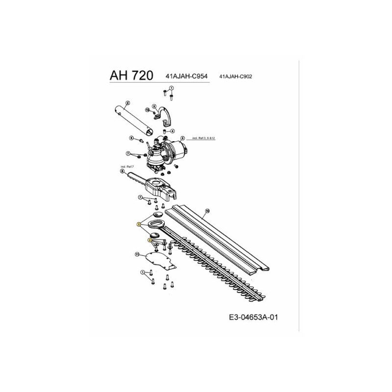 Ensemble de lame. 753-05623 ORIGINAL MTD Ensemble de lame. 753-05623 ORIGINAL MTD