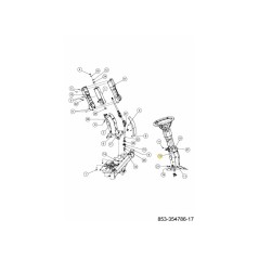 STERZO A CILINDRO 727-05836A ORIGINALE MTD | Newgardenstore.eu