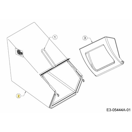 GRASSBAG 800 NERO EXPORT 764-04078A ORIGINALE MTD | Newgardenstore.eu