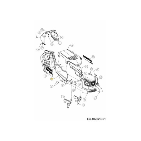 PANEL SIDE RH S/D/W:LT5 783-09078-WR ORIGINAL MTD | Newgardenstore.eu