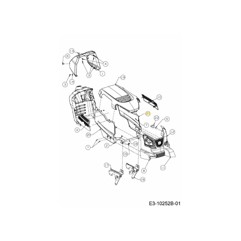 PANEL LATERAL IZQUIERDO LT5 783-09081-WR ORIGINAL MTD
