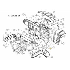 TAPPETINO, DESTRO 735-04069A ORIGINALE MTD