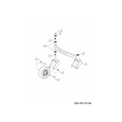 Jochlenkrad 603-05539ACY Original MTD