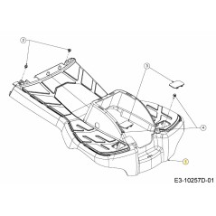 BOARD RUNNING 631-07779 ORIGINAL MTD | Newgardenstore.eu
