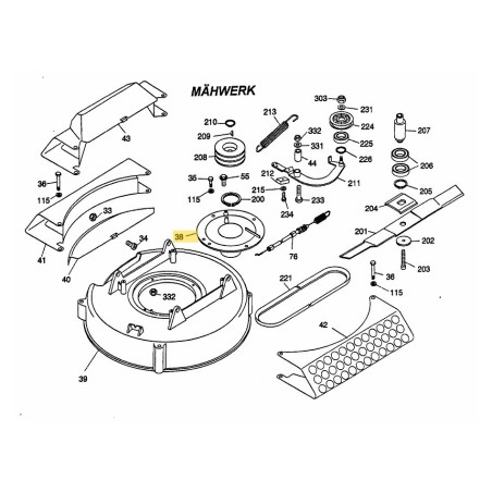 BEARING 6110423 ORIGINAL MTD | Newgardenstore.eu