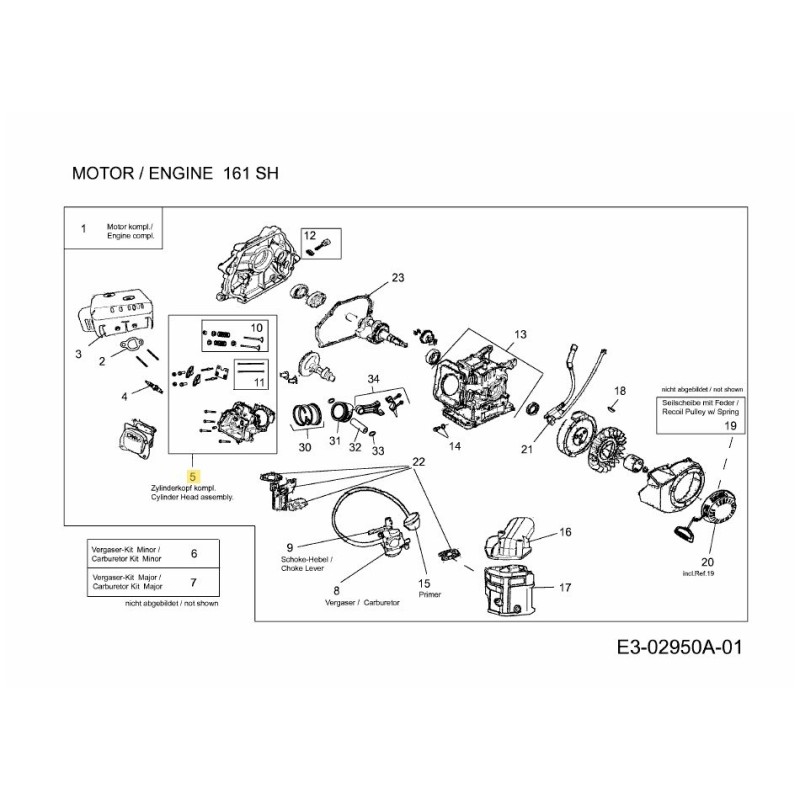 TESTATA CILINDRO COMPLETA 751-10949A ORIGINALE MTD