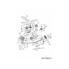 Courroie trapézoïdale 754-06674 ORIGINALE MTD