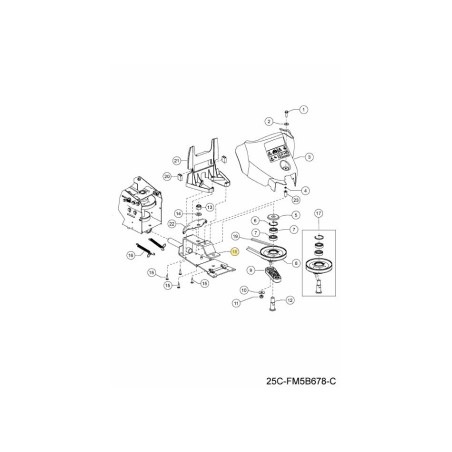 BAR SUPPORT 092.66.050 ORIGINAL MTD | Newgardenstore.eu