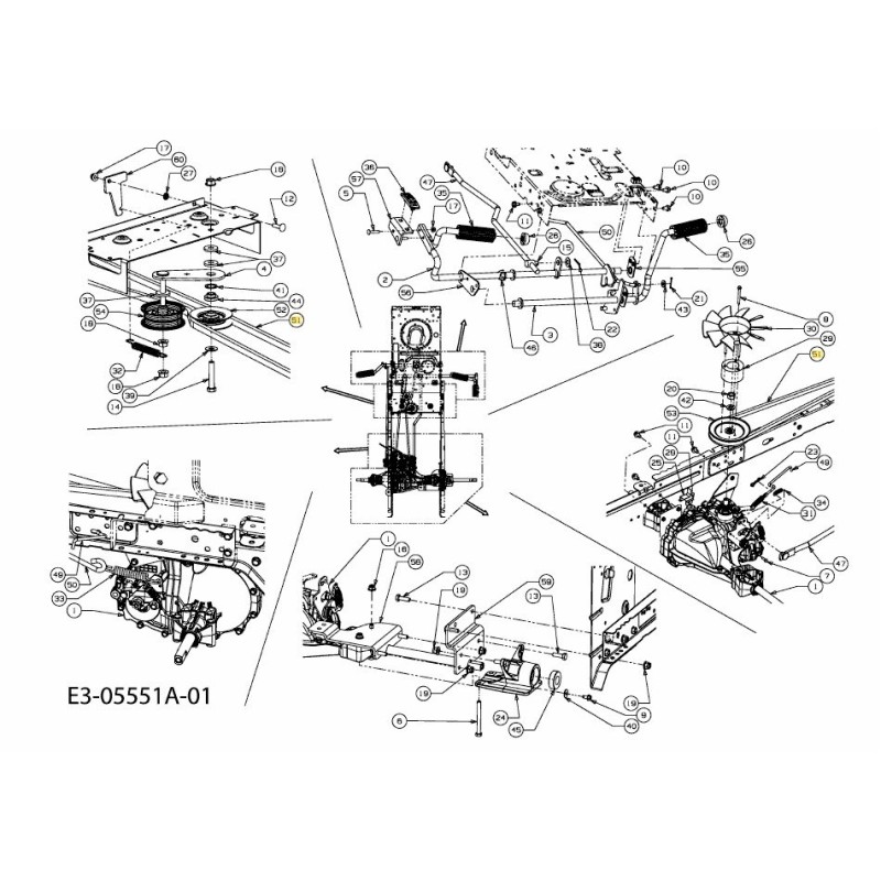 COURROIE : V TYPE : 1/2 x 84,10 LG POLY 754-04258 ORIGINAL MTD
