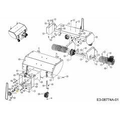 HINGE AXLE SWEEPER 723-05010 ORIGINAL MTD