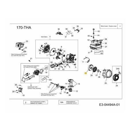 VOLANTE 751-10805 ORIGINAL MTD | Newgardenstore.eu