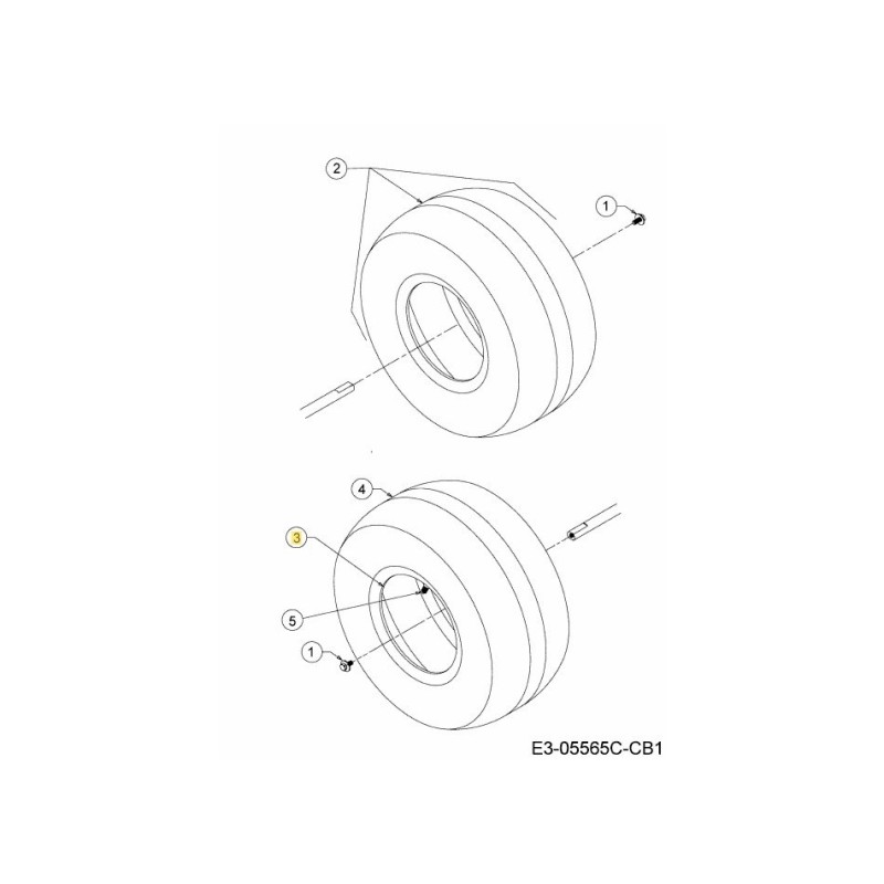 WHEEL ASM: 8x7x.750 DIA 700 634-04631-CB ORIGINAL MTD WHEEL ASM: 8x7x.750 DIA 700 634-04631-CB ORIGINAL MTD