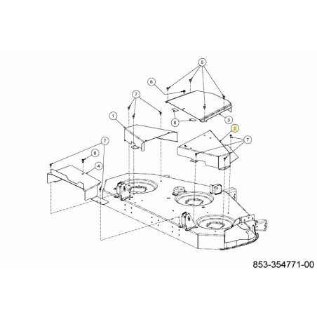 Abdeckung rechts Deck 703-26974637 Original Montiert | Newgardenstore.eu