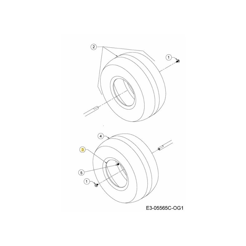 ASM:WHL:RIM:8x7x.75OD DIA 700 634-04631662 MTD ORIGINAL