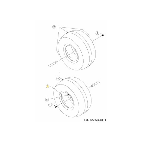ASM:WHL:RIM:8x7x.75OD DIA 700 634-04631662 ORIGINAL MTD | Newgardenstore.eu