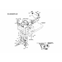 TUBO DI SCARICO 751-10251 ORIGINALE MTD