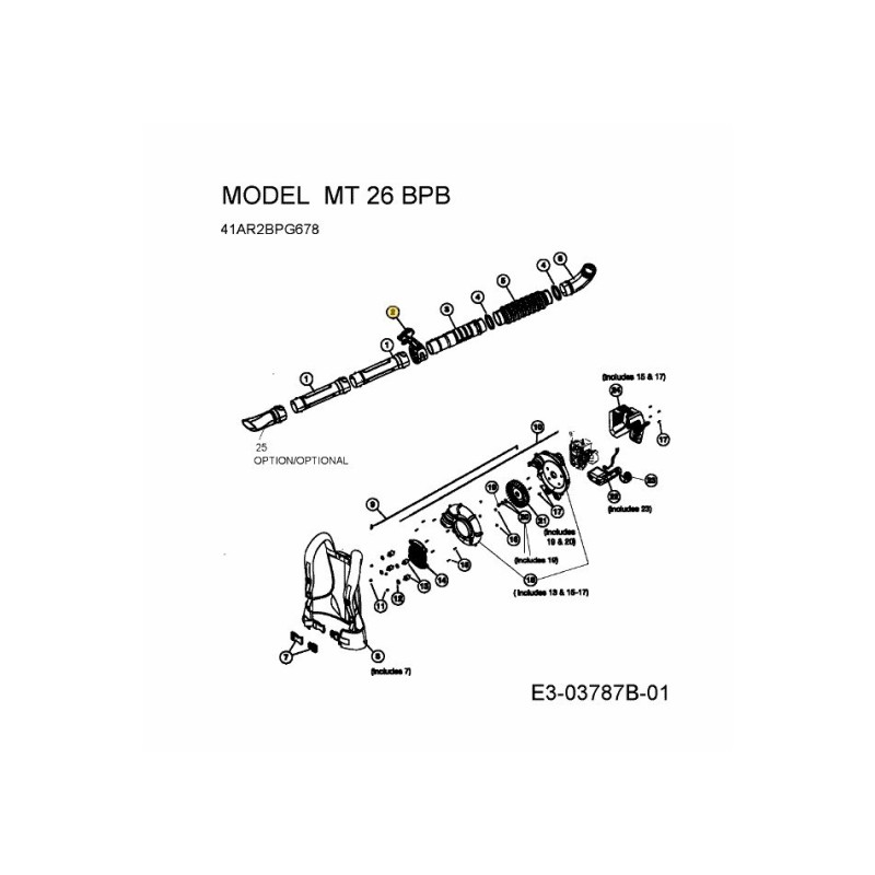 GRUPPO MANOPOLA ACCELERATORE 753-06017 ORIGINALE MTD