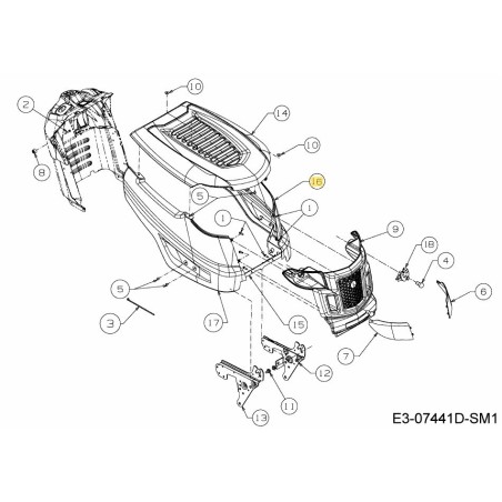PANEL SIDE LH EU 783-09254-SM ORIGINAL MTD | Newgardenstore.eu