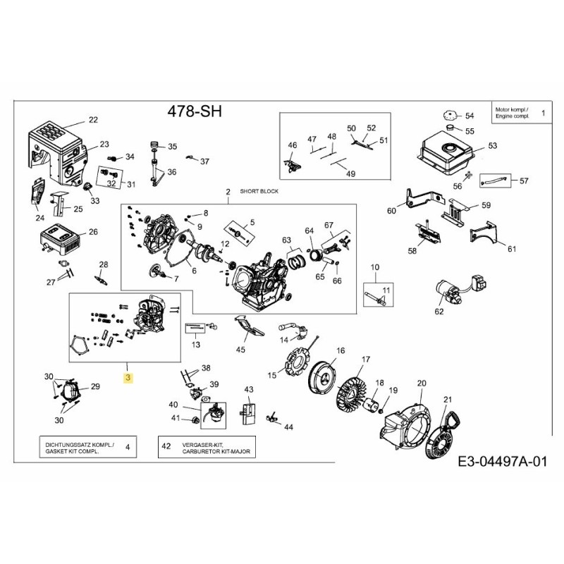 CILINDRO DE CABEZA COMPL. 751-11188 ORIGINAL MTD