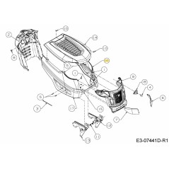 SIDE FRAME L.H. 783-09254638 ORIGINAL MTD | Newgardenstore.eu
