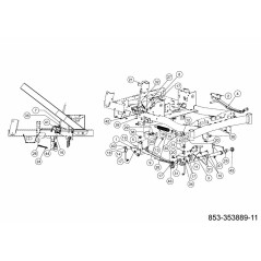 TUBE ASSY. FRONT LIFT 647-05333 ORIGINAL MTD | Newgardenstore.eu