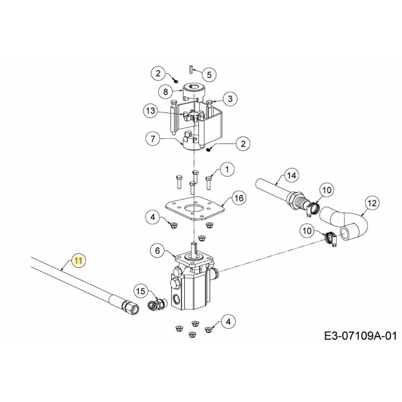 HOSE-HYDRAULIC 727-04288 ORIGINAL MTD
